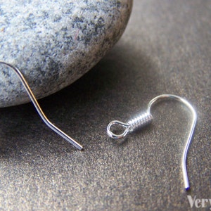 Silver Earwire French Fish Hook Simple Design Findings 14x15mm Set of 100 pcs A3313