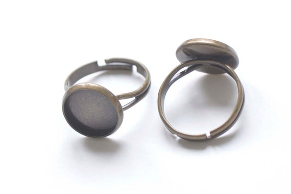 Ring Blanks Jewelry Making  Metal Blank Ring Diy Jewelry - 10pcs