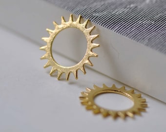 Gold Gear Connectors Gearwheel Clockwork Watch Parts Charms 21.5mm Set of 20 A7917