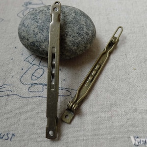 30 pcs Antique Bronze Bobby Pin Hair Sticks Flat Hair Clips 60mm A6281