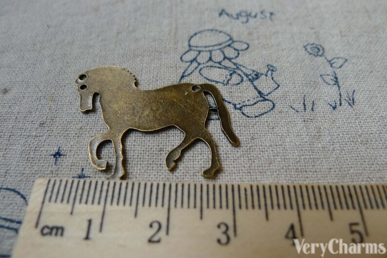 Racing Horse Antique Bronze Dressage Charms 28x30mm Set of 10 Etsy