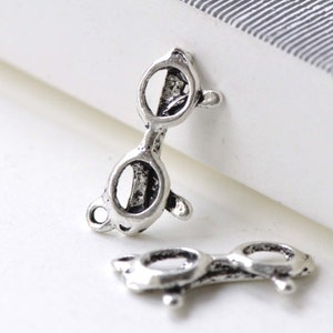 Sunglasses Charms Antique Silver Finish 10x21mm Set of 20 pcs A7951