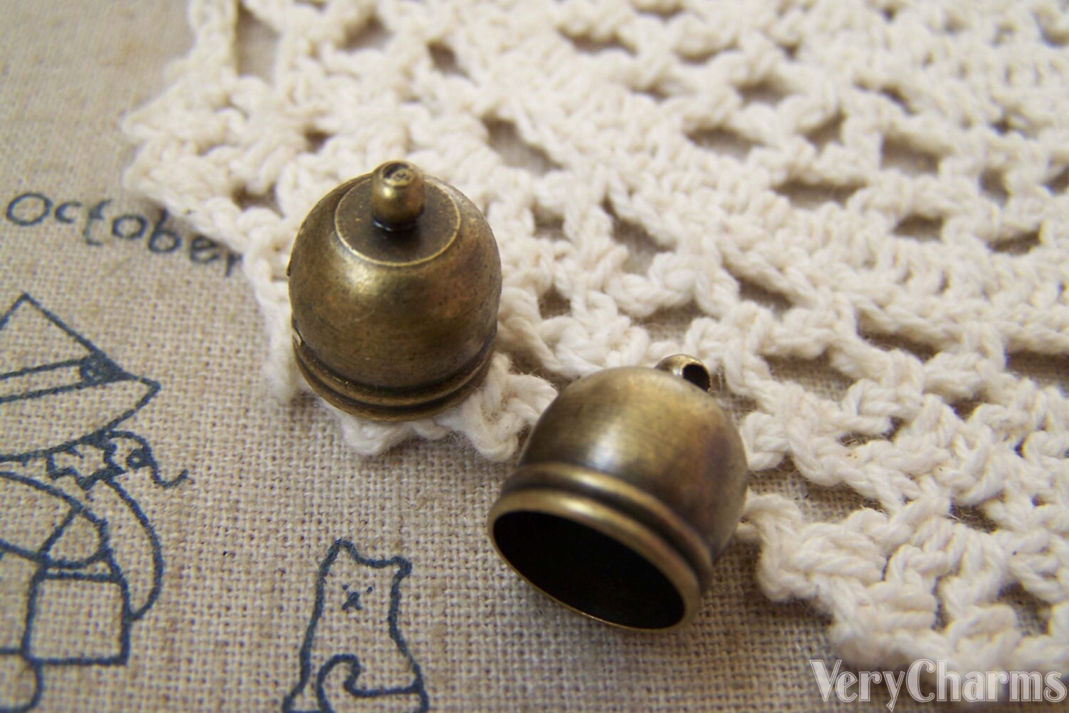 Perlin M512 - Tappi Per Perline, 10 Mm, Argento Antico, Imame Tesbih, 20 Pezzi, M512 - Foto 9