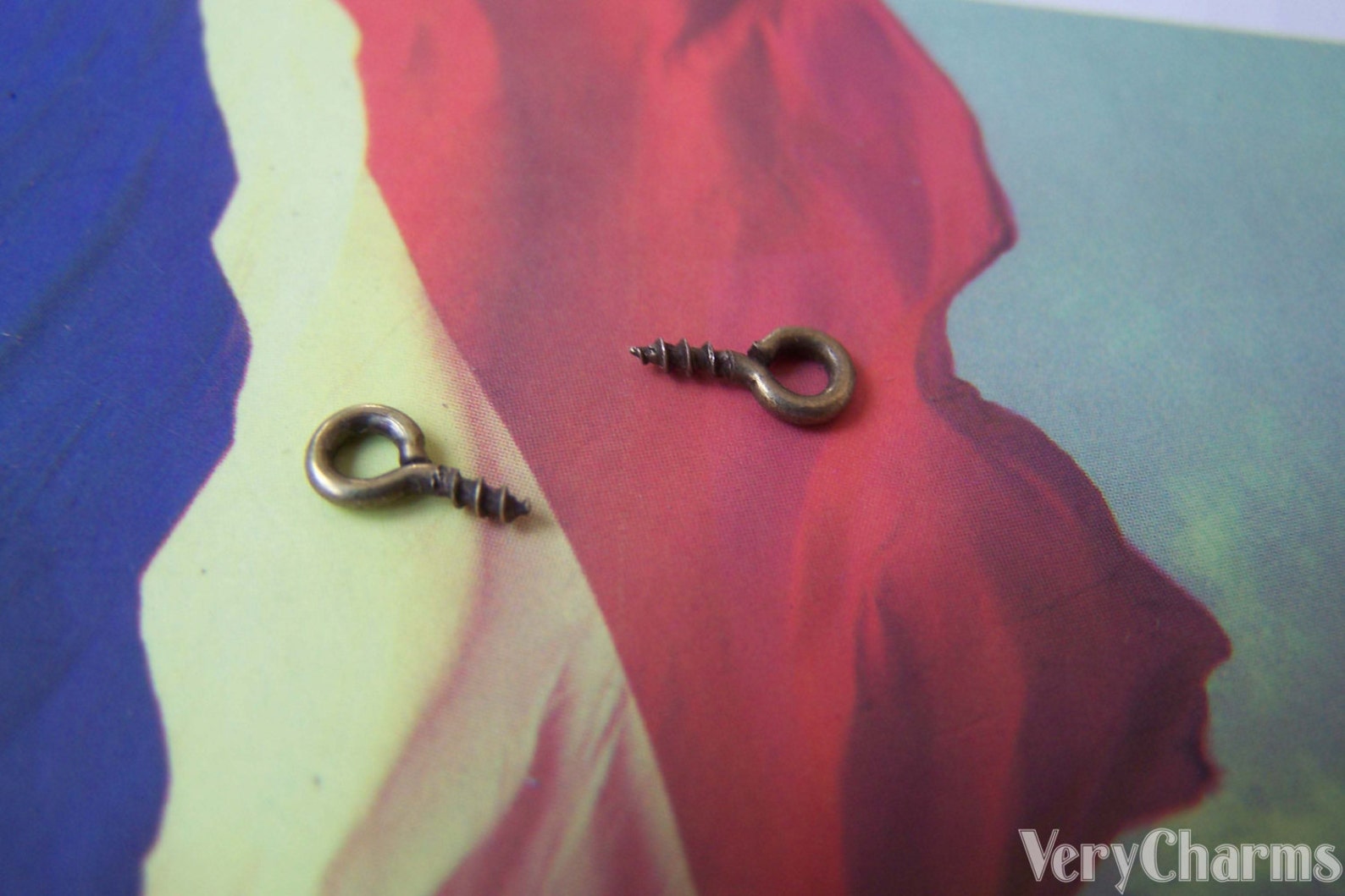 Mini Screw Eye Pins Antique Bronze Eye Hook Bail 4x8mm 19 Etsy