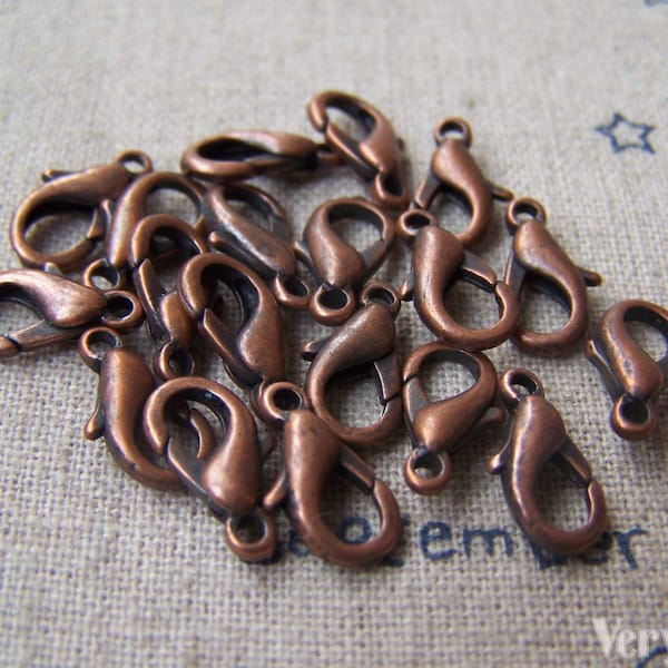 Lobster Clasp Antique Copper Finish 5x12mm Set of 50 pcs A2981