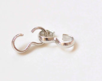 Platinum Silvery Gray 3 Shaped Figure 8 Chain Cord Clasps Findings 4x8mm Set of 100 A5061