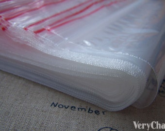 10 pcs Reclosable Zipper Lock Poly Bags Various Sizes Available 2.36mil Thick