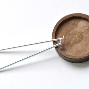 Silver Flat Headpins 38mm 18Gauge Set of 20 A8249