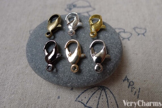 50 Pcs Bronze Silver Gold Gunmetal Platinum Iron Lobster Claw Etsy