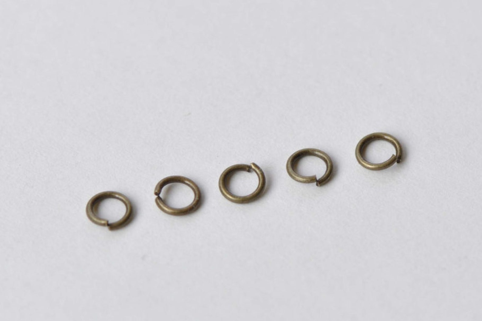 300 Pcs Antique Bronze Brass Jump Rings 5mm 20gauge A8734 Etsy