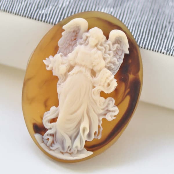 Gorgeous 1 pc Resin Angel  Oval Cameo Cabochon 30x40mm A390