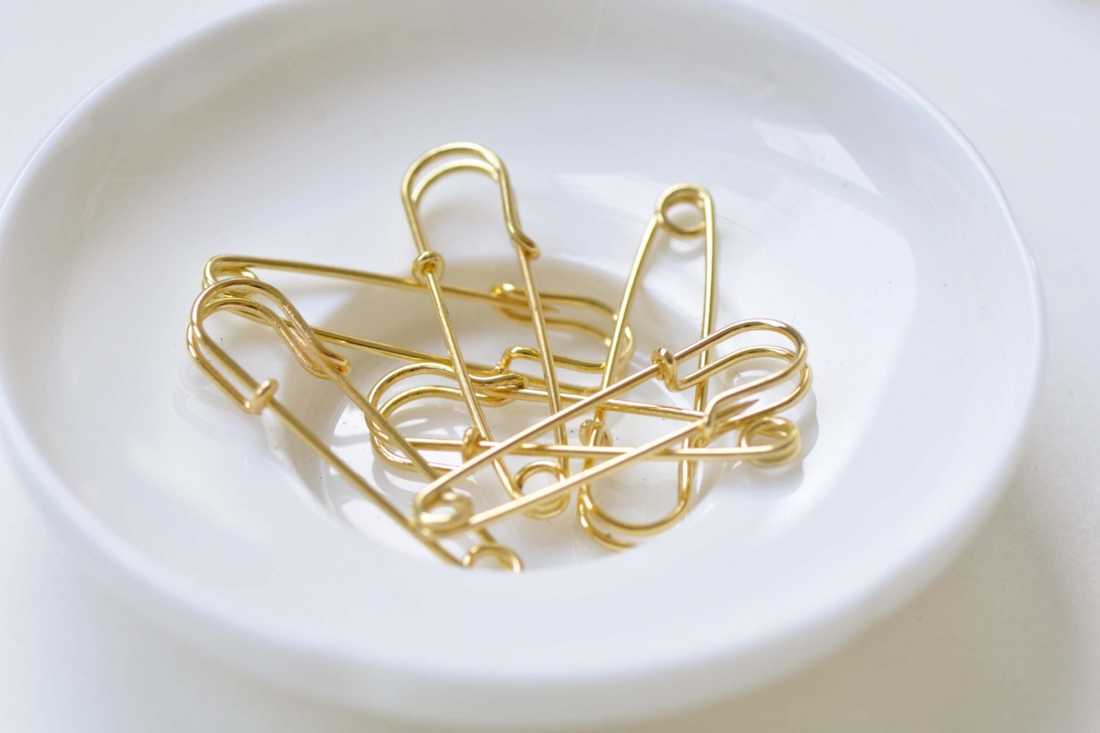 Plain Gold Kilt Safety Pins Broochs 10x35mm Set of 10 A8522 Etsy