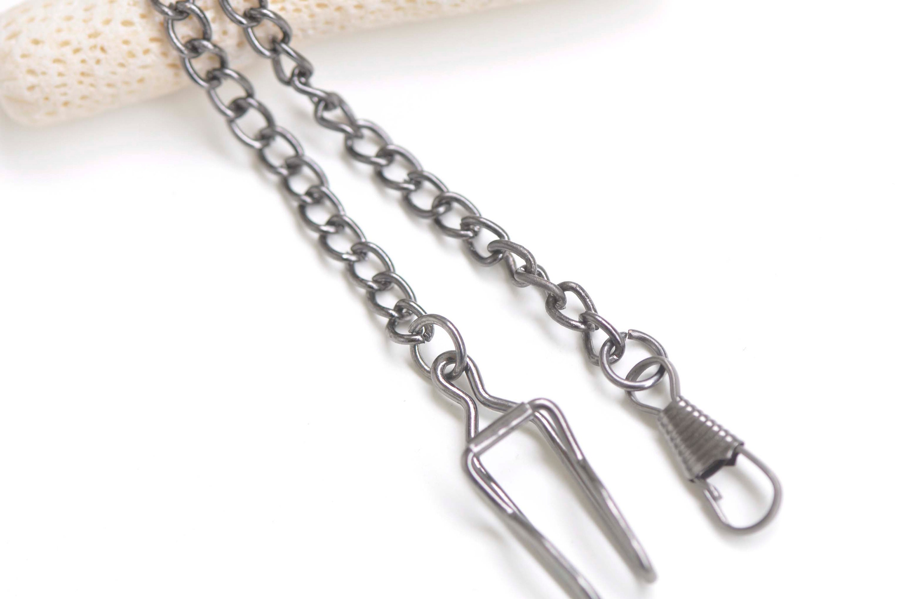 One Strand 14.7 Inch (37.5cm) Pocket Watch Chain Bronze/copper/gunmetal ...