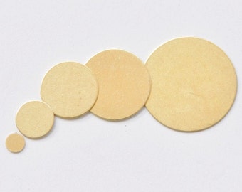 Raw Brass Flat Round Blank Disc Engravable No Hole Tags 3mm/4mm/5mm/6mm/8mm/10mm/12mm/14mm/15mm/16mm/18mm/20mm/22mm/25mm/30mm/35mm