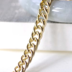 16ft (5m) of KC Rose Gold Aluminium Double Curb Chain Unsoldered Links A8319 image 1