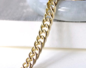 16ft (5m) of KC Rose Gold Aluminium Double Curb Chain Unsoldered Links A8319