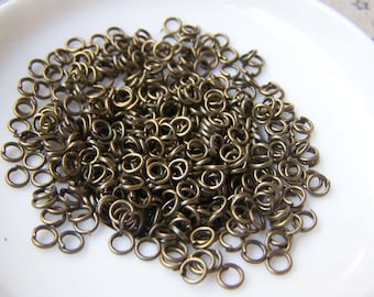 500 pcs of Antique Bronze Jump Rings 4mm 22gauge A1727