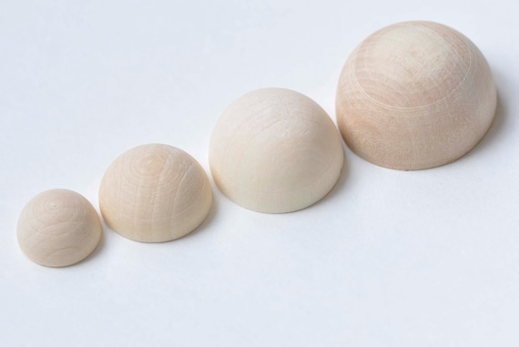 6mm to 60mm Diameter Natural Wood Balls Wooden Craft Sphere Round Craft Supplies