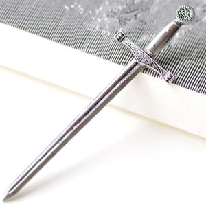 Long Sword Japanese Katana Antique Silver Finish NO LOOP 25x85mm Set of 10 A8273