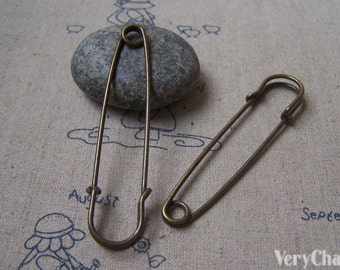 Hrlace Lot de 2 Grandes Épingles à Nourrice Vintage en Alliage - Épingles de Sécurité en Bronze Antique - Épingles de Broche Robustes pour Écharpes, Couvertures, Jupes, Vêtements, Sacs Hrlace Lot de 2 Grandes Épingles à Nourrice Vintage en Alliage - Épingles de Sécurité en Bronze Antique - Épingles de Broche Robustes pour Écharpes, Couvertures, Jupes, Vêtements, Sacs