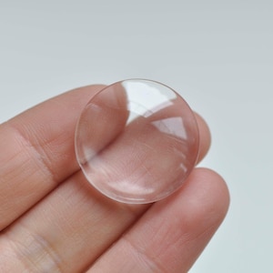 Cabochon rond bas en verre cristal, 4 mm/6 mm/8 mm/10 mm/12 mm/14 mm/15 mm/16 mm/18 mm/20 mm/25 mm/30 mm/40 mm/50 mm/58 mm/60 mm image 3