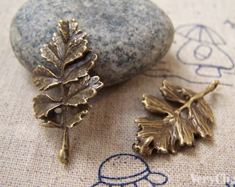 10 Stück antike Bronze schöne Baum Anhänger Charms zurück Schleife 18 x 31mm A391