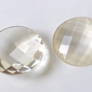 10 pcs Plastic Dome Faceted Round Cameo Cabochon  Size 10mm/12mm/18mm/20mm/25mm/30mm