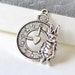 Antique Silver Rabbit Clock Charms 25x31mm Set of 10 A8326 - Etsy