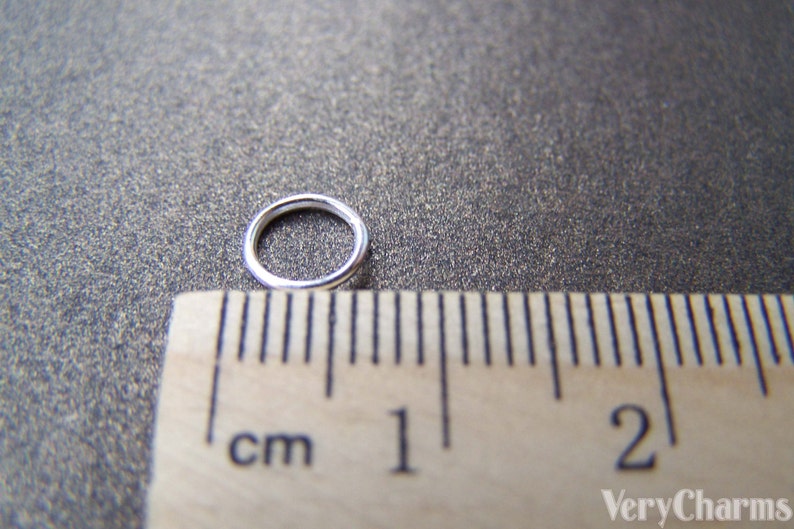 500 Pcs of Silver Tone Iron Jump Rings 7mm 22 Gauge A3258 Etsy