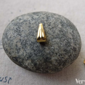 50 pcs of Gold Tone Steel Snap On Bail 4x9mm A6714