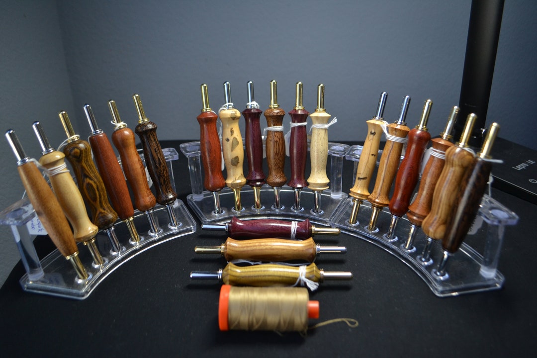 Seam Ripper Stiletto Combo Exotic Woods Hand Turned and Uniquely