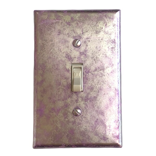 Single Light Switch Cover, Switchplate, Unique Switchplate, Girl Bedroom, Girl Nursery Decor, Lilac Switchplate