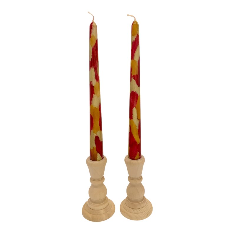 Decorative Candles Taper Candle Set Unscented Candles Etsy