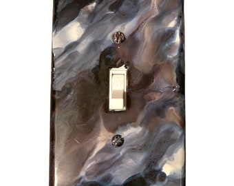 Single Switchplate, Light Switch Cover, Man Cave Decor, Apartment Decor, Hand Painted Light Switch Cover, Modern Style Decor, Room Remodel