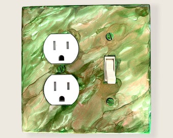 Switchplate, Light Switch Cover, Double Switchplate, Electrical Plate Cover, Unique Light Switch, Wall Decor