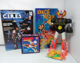 goldorak mazinger gaiking shogun jumbo stickers lot mattel popy