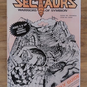 Sectaurs The Hive Playset Instruction Manual High quality Reproduction Vintage Toys MOTU Masters of the Universe Style Old Toys