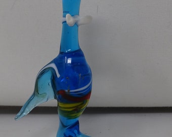 Vintage Blown Glass Duck Figurines
