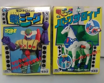 Reimpresión de Takara Japón Robot magnético Nagai Toei Micronauts Microman Jeeg Panzeroid Pantheroid Nuevo