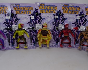 Warrior Beasts Collection Carded Action Figure lot Zoloworld MOTU KO