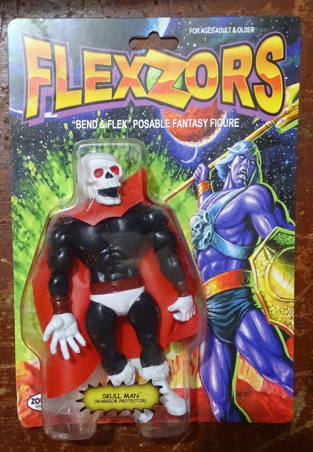 Flexors Skull Man Zoloworld Action Figure Realms of the Underworld