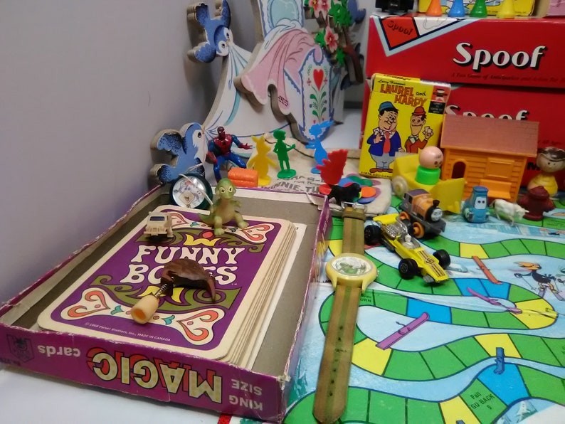 Vintage Toy and Game Lot Garfield Heckle and Jeckle Board Game Etsy