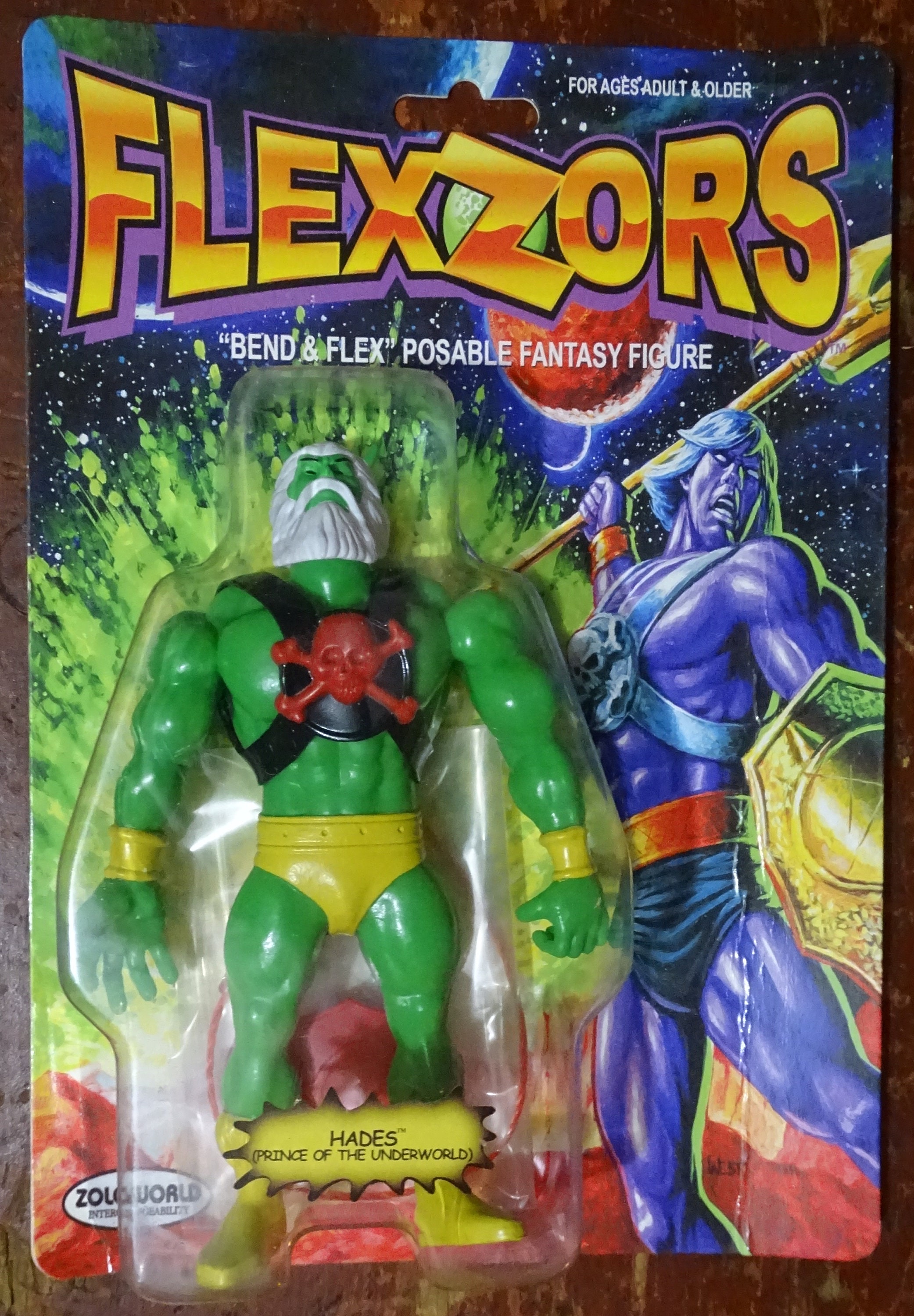 Flexors Hades Zoloworld Action Figure Realms of the Underworld