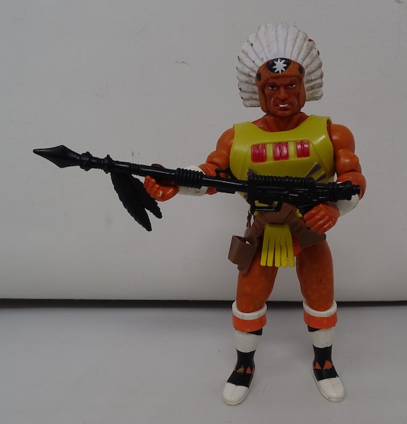 Rare Chief Iron Lance Cosmic Cowboys Vintage Action Figure 80s Toys  Bravestarr KO 