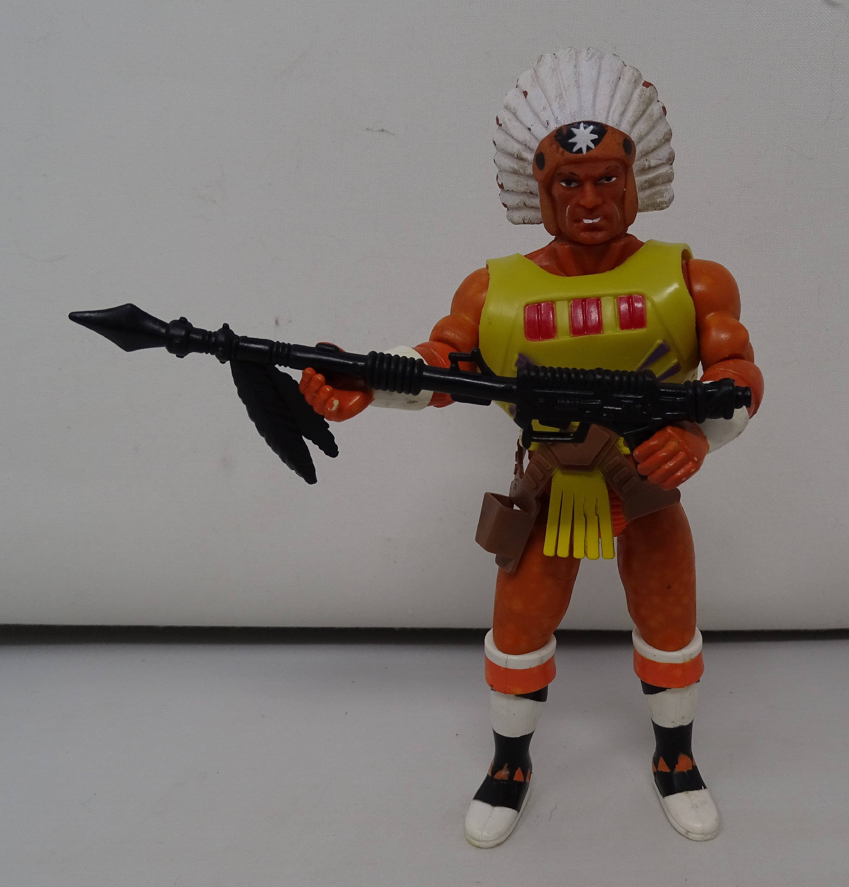 Rare Chief Iron Lance Cosmic Cowboys Vintage Action Figure 80s Toys  Bravestarr KO 