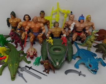Vintage Combo Heroes Galaxy Fighters MOTU KO Clone Lot Retro 80s Toys