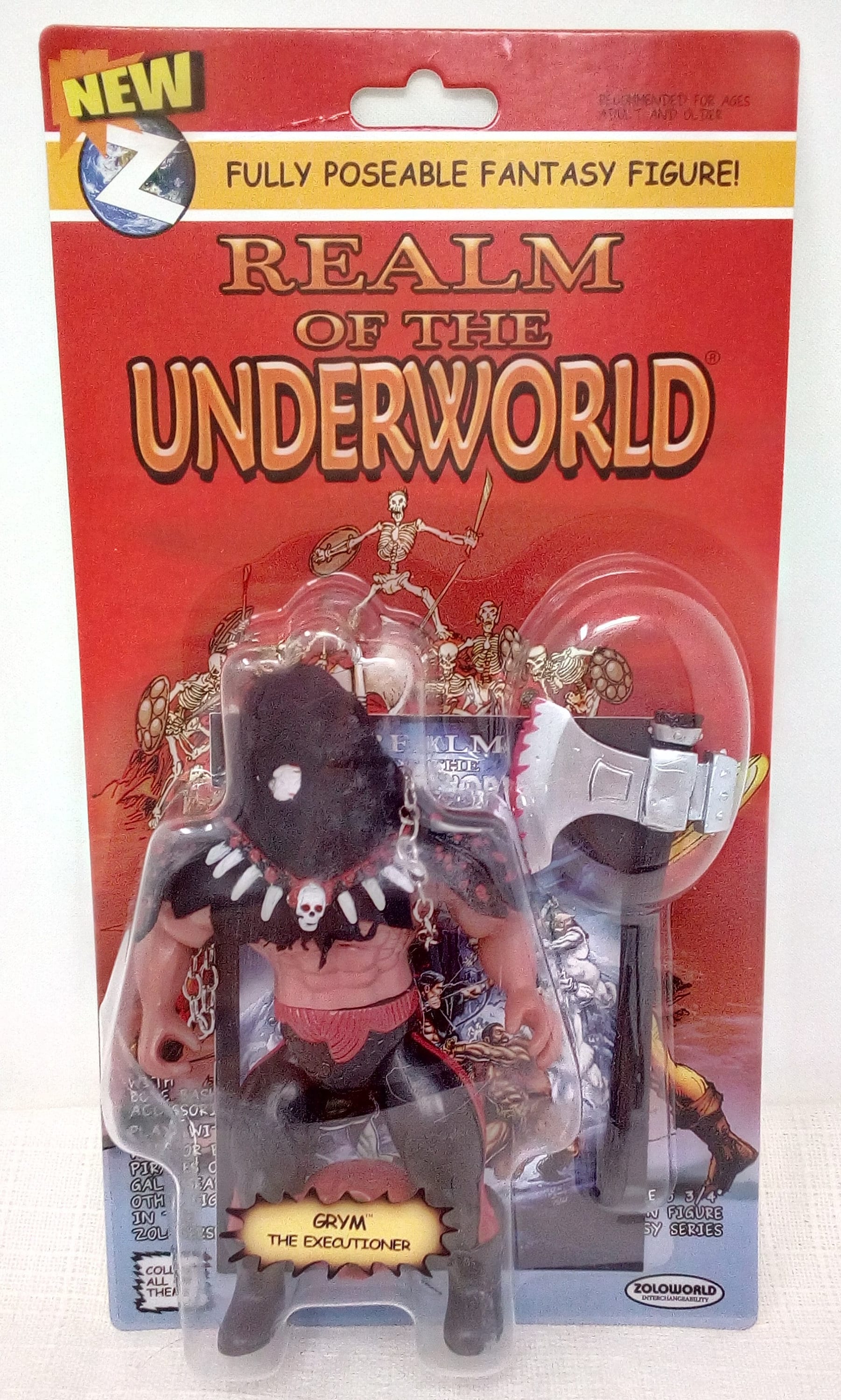 Realms of the Underworld Grym the Executioner Carded Action Figure