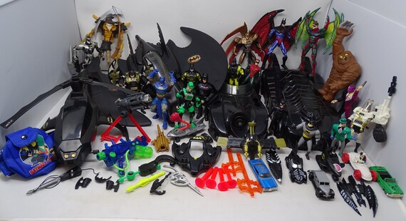 Large Batman DC Superheroes Action Figure and Accessory Lot Etsy