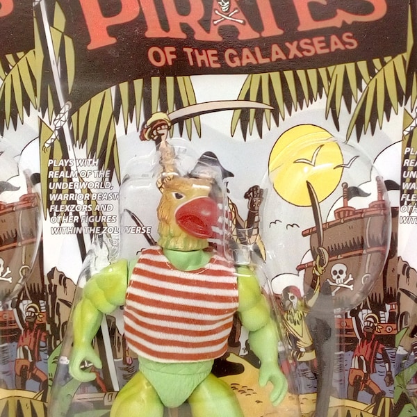 Pirates des Galaxseas Crackers McCaw Carded Action Figure Zoloworld MOTU KO