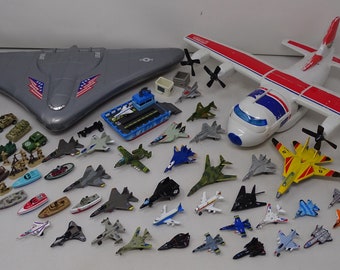 ⭐️Galoob マイクロマシンズ　ミニカー　ミリタリー　飛行機　船　56個セット ⭐️Galoob マイクロマシンズ ミニカー ミリタリー 飛行機 船 56個